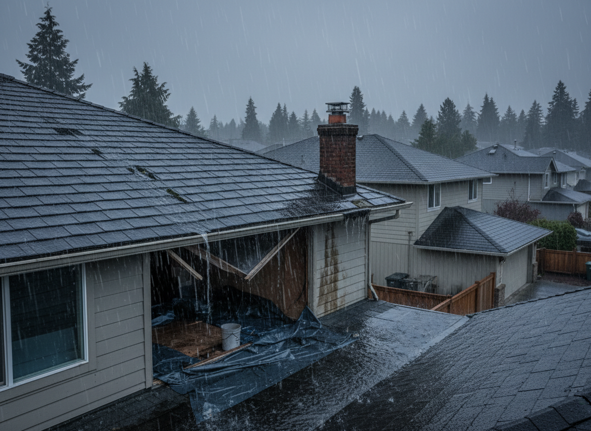 Common Roof Leaks From Lynwood Winter Rains